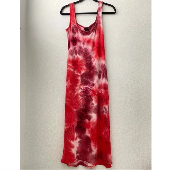 011. NWT SUPER Soft Bebe Tie-dye Maxi Tank Top Dress - Picture 6 of 10